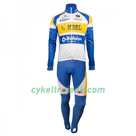 Cykeltøj Langærmet + Bib Cykelbukser 2018 Sport Vlaanderen-Baloise N001